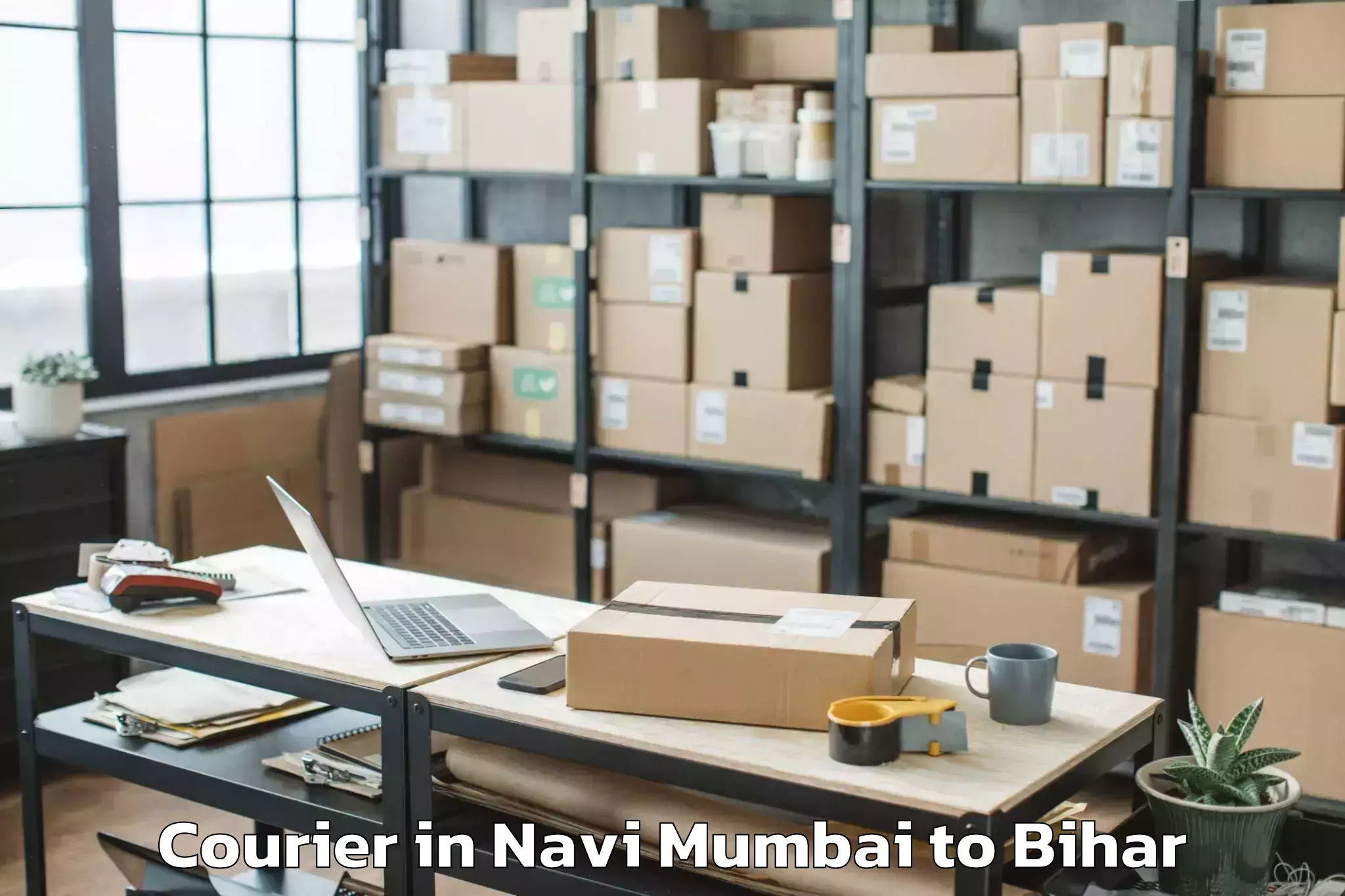 Leading Navi Mumbai to Munger Courier Provider